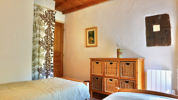 Buse bedroom in the Gîte Vert
